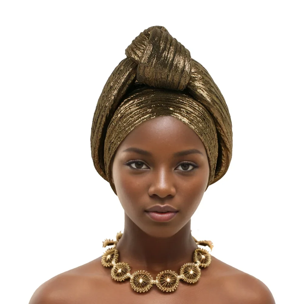 

African Headtie African Head Wraps Elegant Summer Autumn Women Solid Color Headtie African Hats Outfits