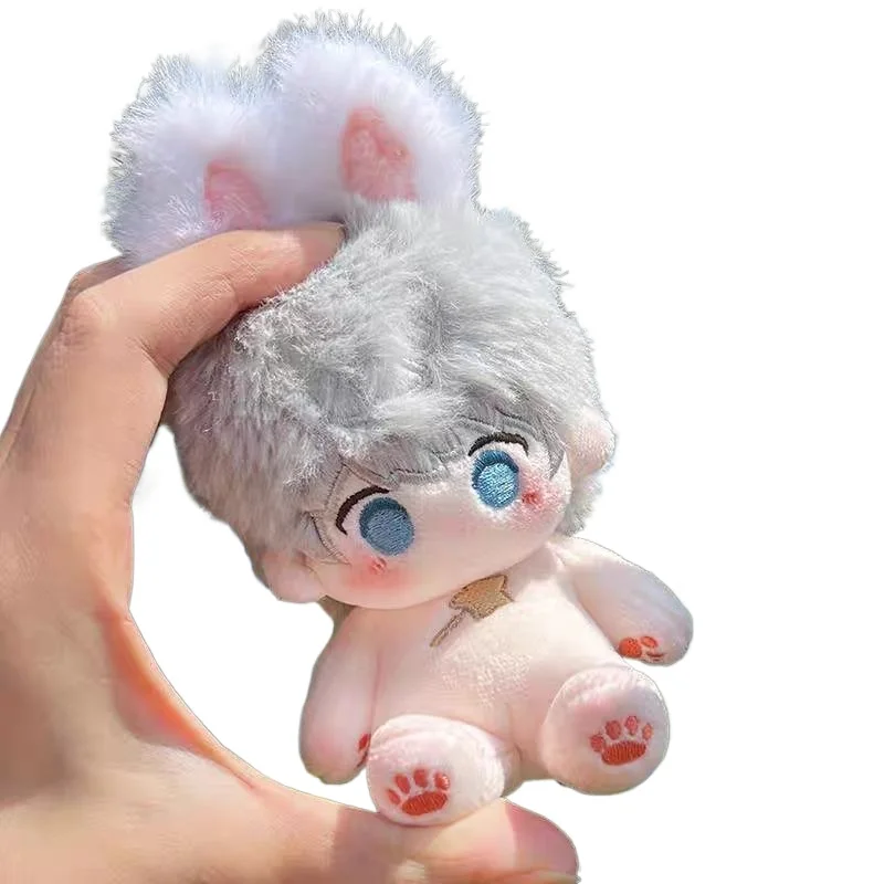 Juego de Anime de 10cm, amor y espacio profundo Xavier Kawaii, Cosplay, cuerpo de muñeca de algodón, Mini peluches de dibujos animados, figuras de juguete, colección de Fans, regalo
