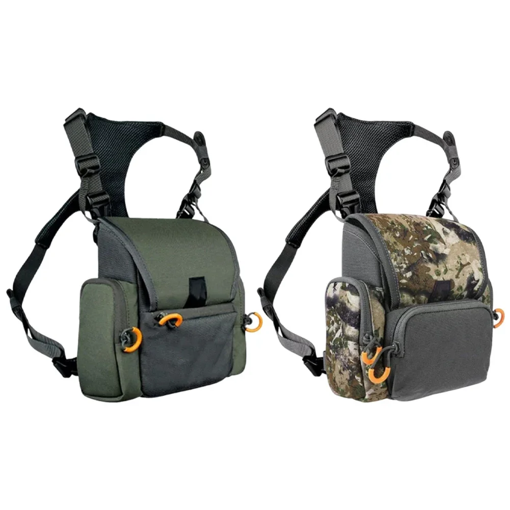 Binocular Harness Chest Pack Multi Pocket Storage Bag Large Capacity Practical with Rain Cover Portable Outdoor Hiking Bags
