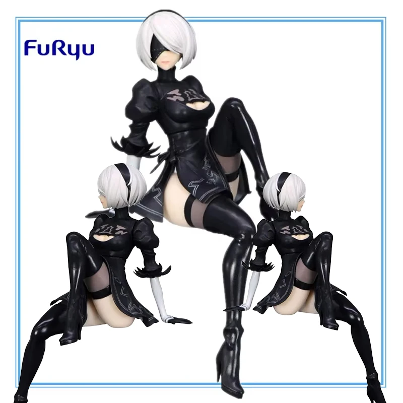 

В наличии, оригинальная пробка для лапши, 2B, ПВХ, натуральная аниме-фигурка, Коллекционная модель, куклы, статуэтка, орнамент, игрушки, подарок на день рождения