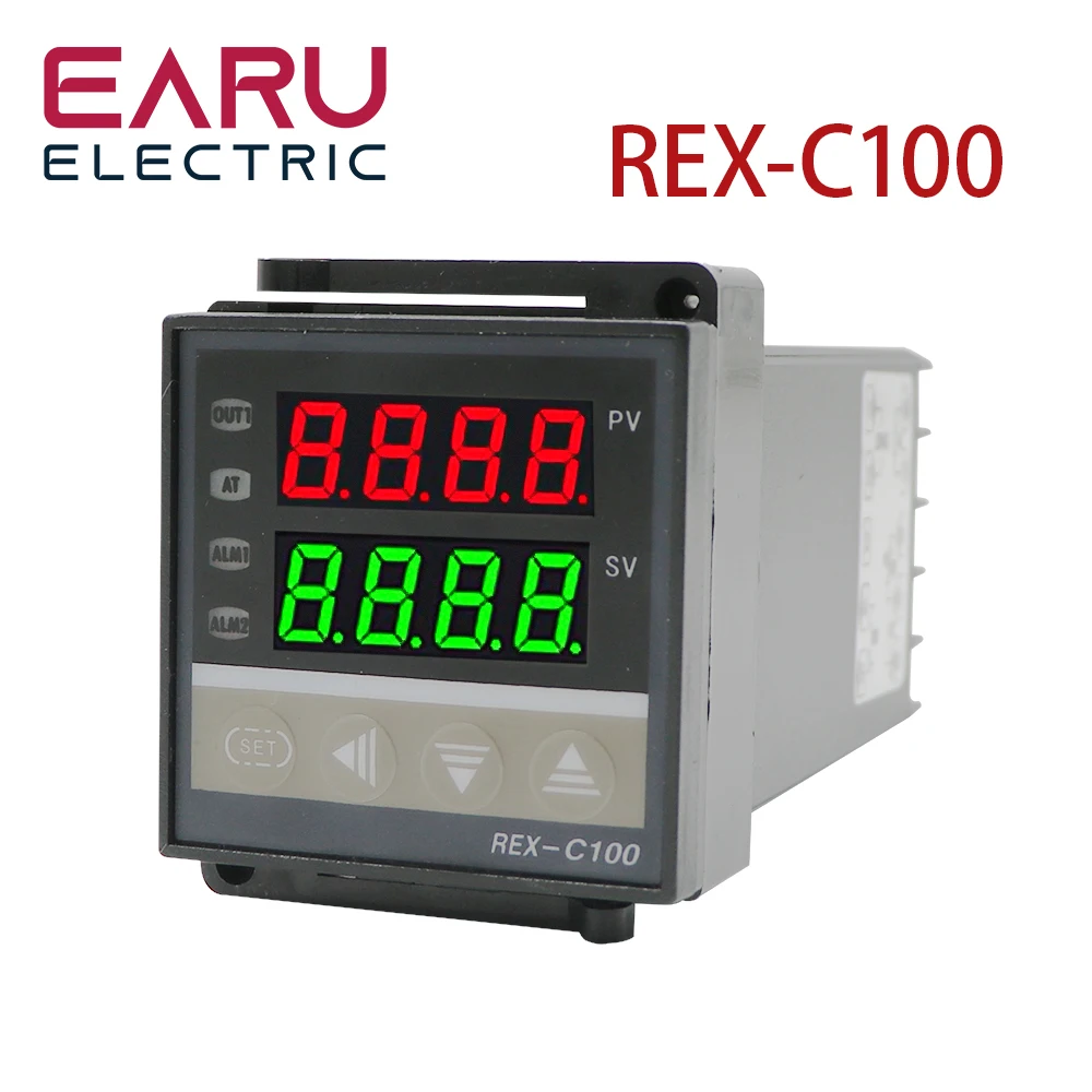 Controlador de Temperatura Inteligente Universal Termostato Rex-c100 Pid Saída do Relé Ssr Entrada tipo k Pt100 j