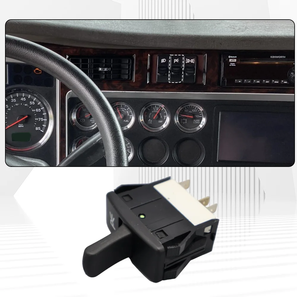 Interruptor basculante de 4 pines para luz de estacionamiento de coche P27-1040-02, P27104002 para Peterbilt Paccar Kenworth T600 T660 con volante a la izquierda