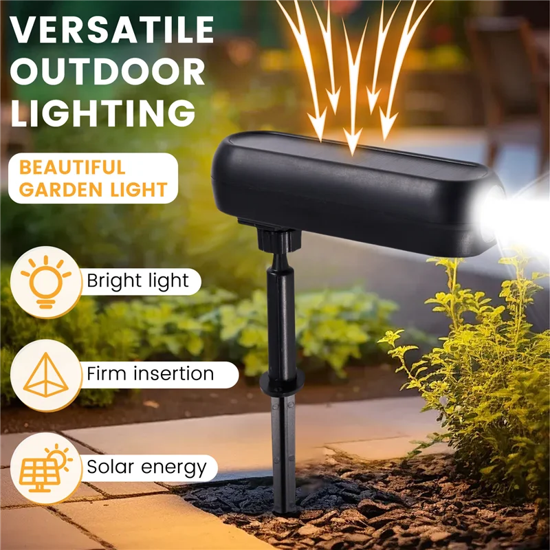 

БЫСТРЫЕ солнечные уличные прожекторы, садовый прожектор для газона, заземляющий светильник, подходящий для наружного ландшафтного украшения дорог