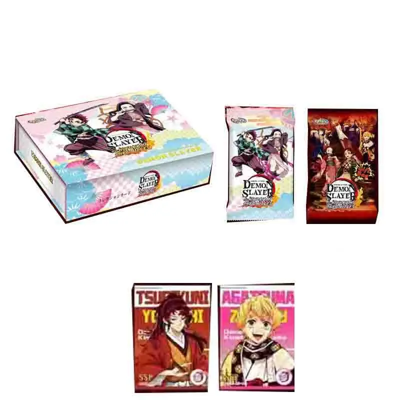 Demon Slayer Cards Booster Box Senka Wholesale Set Excited Passion Edition Kids Toys Party Games Playing Cards