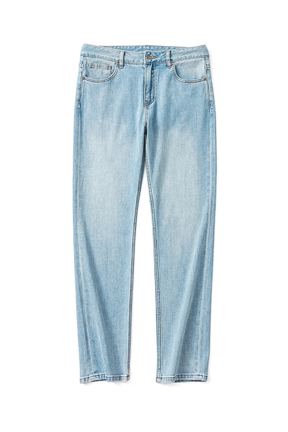 جينز رجالي فضفاض من الكتان مريح لصيف 2024 بأسلوب حضري عصري عالي المرونة يمتص الرطوبة