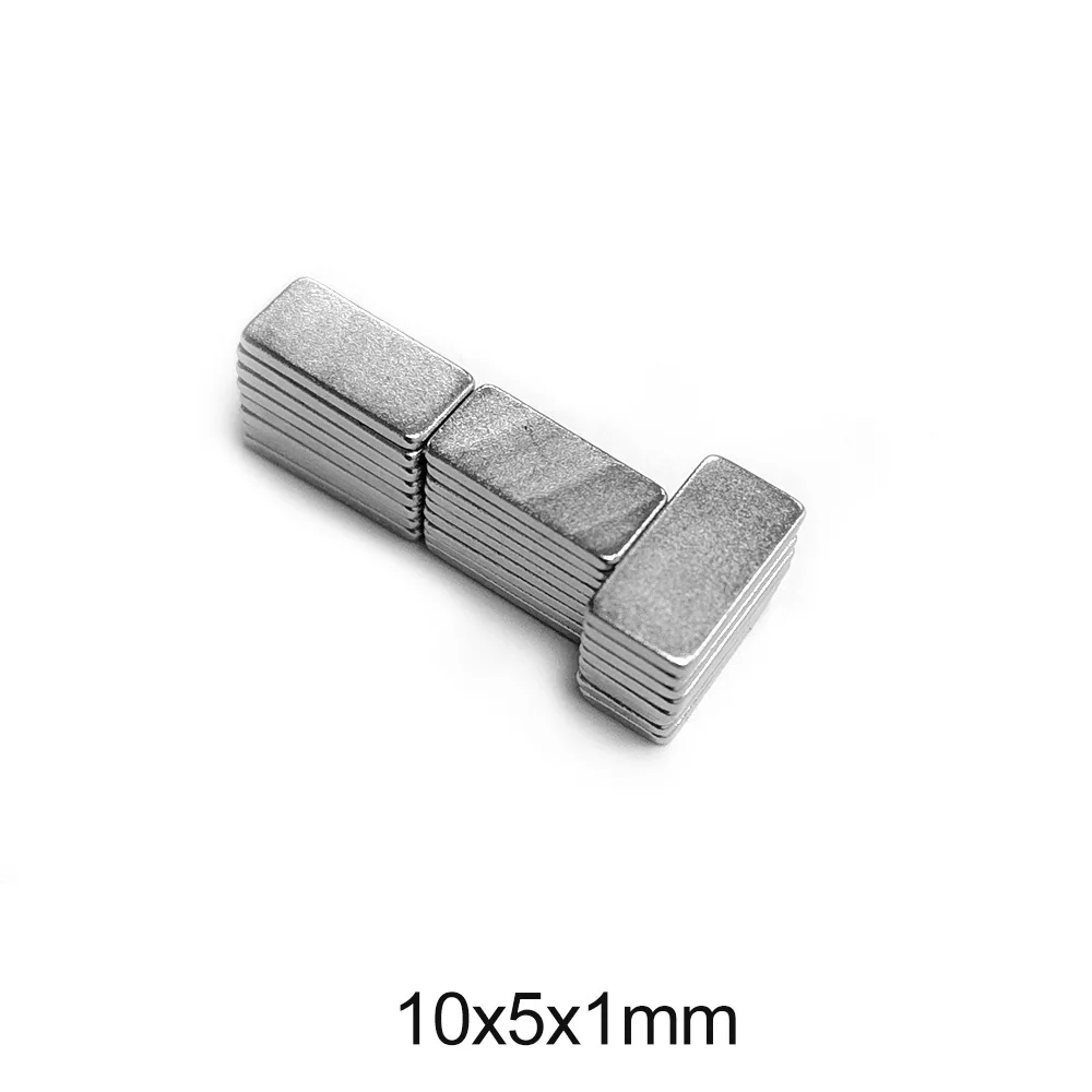 10x5x1 mm Strong Block Magnet 10x5x1mm For Home Refrigerators, Offices DIY 10*5*1 mm Powerful Magnetic Magnet
