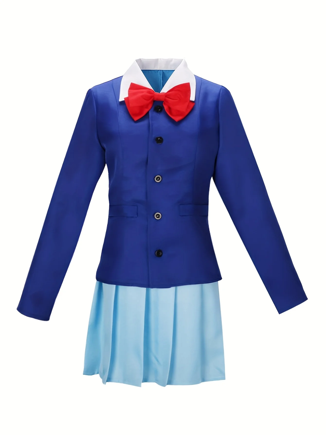 الزي المدرسي الأزرق، زي JK، ملابس تنكرية، تنورة قصيرة مطوية، مجموعة الرسوم المتحركة، ملابس نسائية