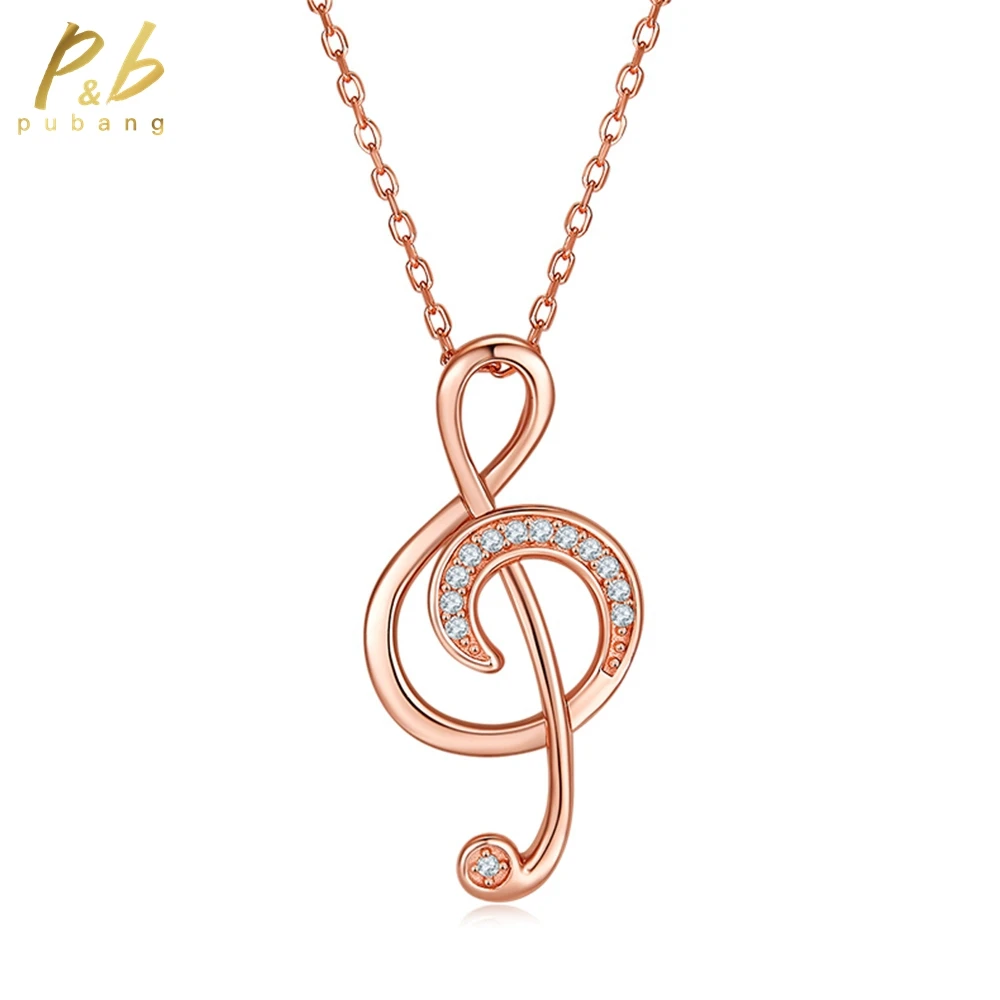 

PuBang Fine Jewelry Solid 925 Sterling Silver Real Moissanite Cocktail Necklace for Women Anniversary Wedding Gift Free Shipping