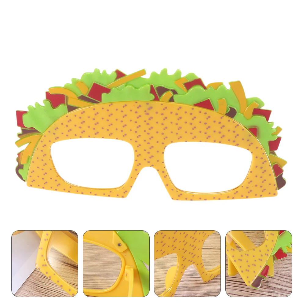 

Creative Sandwich Glasses Novelty Costume Eyewear Bright Colors Festive Patterns Party Favor Photo Booth Props Graduation Summer
