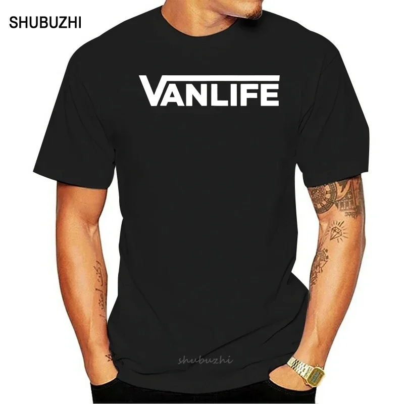 Fashion Men T shirt Vanlife T Shirt Skater Vacation Nomad men cotton tshirt summer brand teeshirt euro size