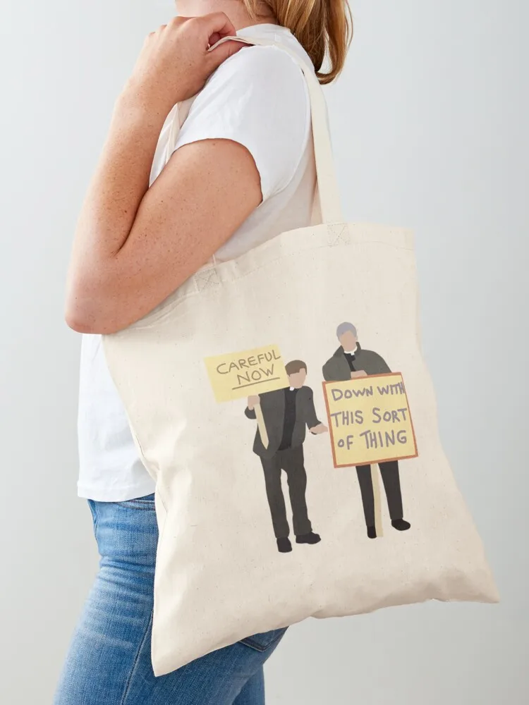 

Father Ted Father Ted - Careful Now Tote Bag shopping trolley bag Canvas bag for women Women's beach bags Woman shopper