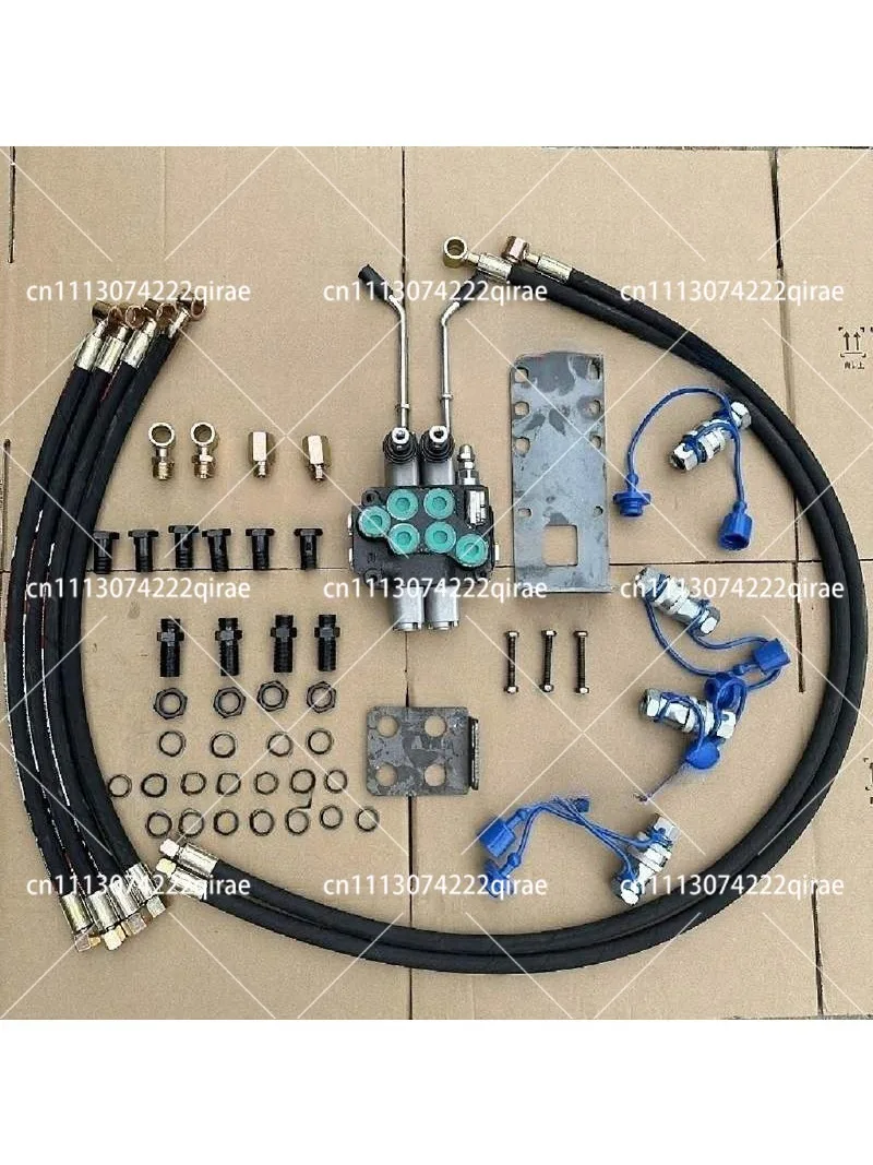 Tractor modification with multi-way valve distributor