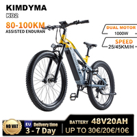 Electric Bike KIMDYMA K02 Adult 48V20AH 1000W Motor * 2.8 lnch Fat re Torque Sensor EBike off-road MTB Electric vehicles