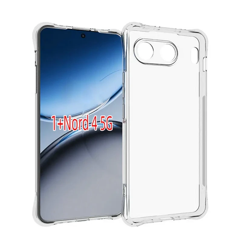 For OnePlus Nord 4 5G Case Transparent Skin-friendly Soft Silicone For OnePlus Nord4  5G Shockproof Bumper Funda