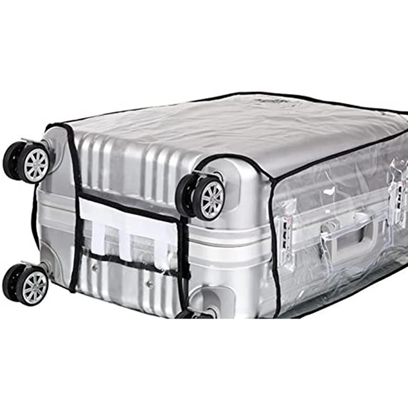 Transparent Clear Tavel Luggage Cove, Waterproof Suitcase Cover Protector, Foldable Dutoproof Luggage Cover Poteter