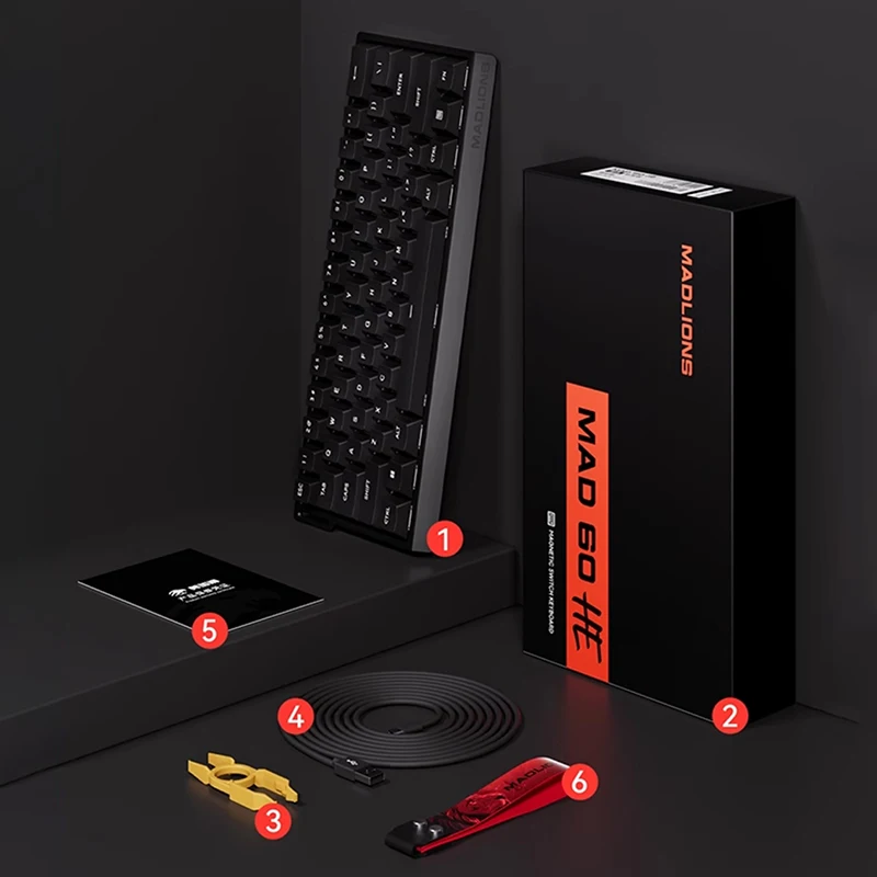 FGG MADLIONS MAD60/68 HE Gaming Magnetic Keyboard mad 68pro Gaming Mechanical Mechanical Keyboard Birthday Gift for Boys image 6