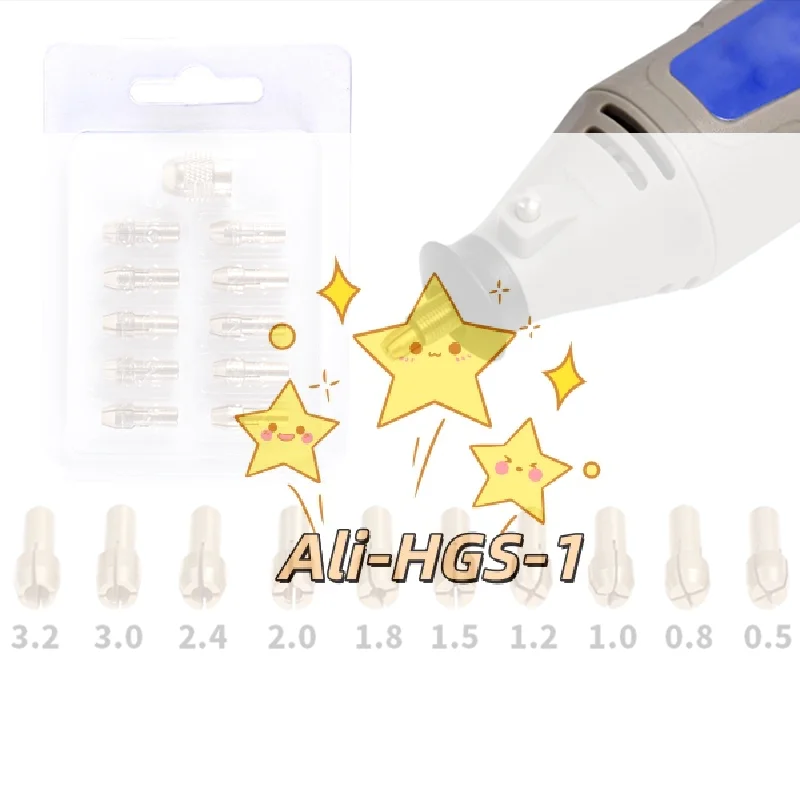 

Набор прецизионных цанг из 11 предметов — латунный патрон 0,5-3,2 мм для вращающихся инструментов Dremel, профессиональные аксессуары для самостоятельного изготовления