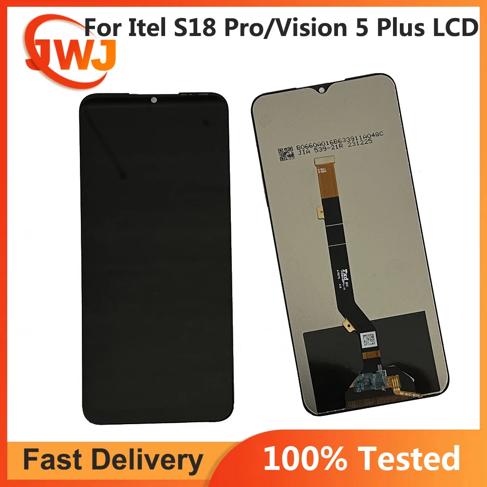 For Itel S18 Pro LCD Display + Touch Screen Assembly Replacement For Itel Vision 5 Plus S662LCN LCD Screen Sensor Parts + Glue