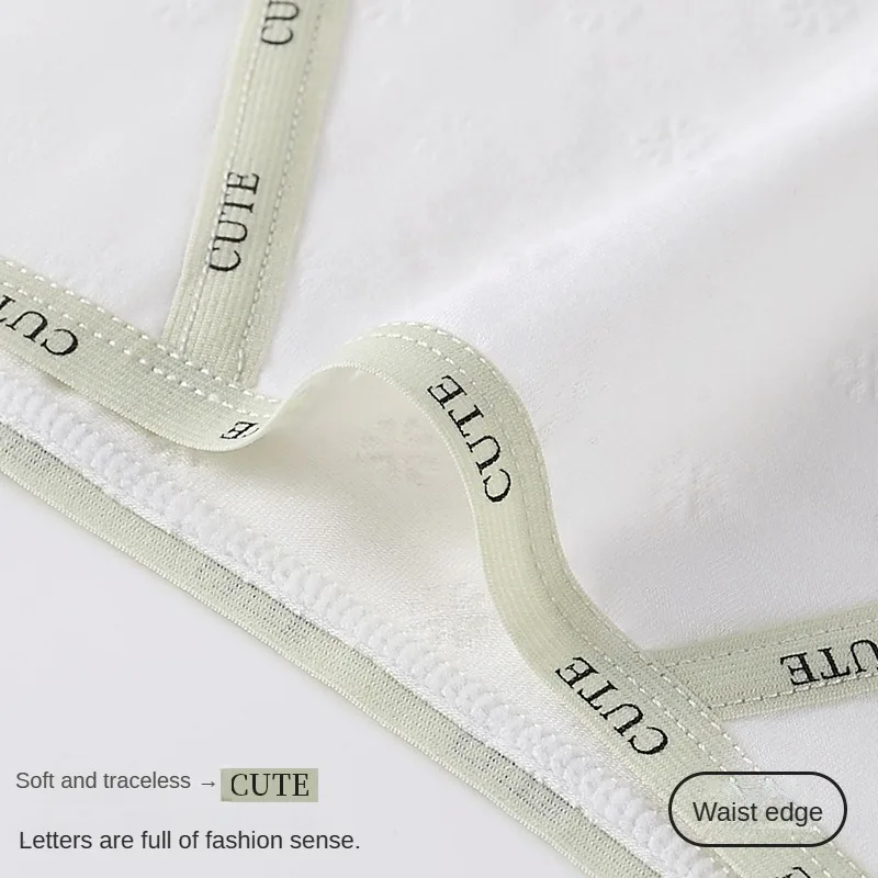 กางเกงชั้นในผู้หญิง3ชิ้นสำหรับกีฬาสำหรับผู้หญิงกางเกงผ้าฝ้ายแฟชั่นสีตัดกันเซ็กซี่กลางเอวสูงปานกลางชุดชั้นในสตรีแบบสนิทสนม