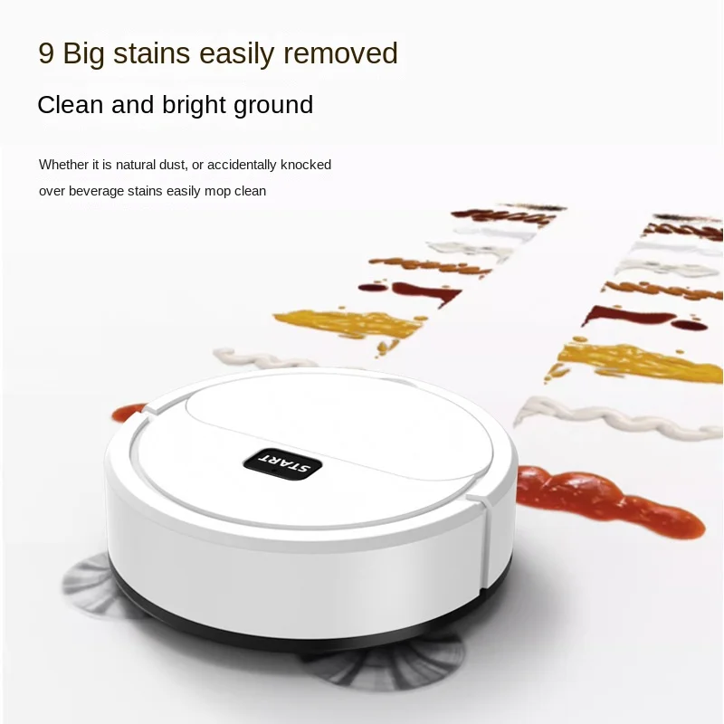 2024 Automatic Portable Mini Home Floor Robotic Vacuum Cleaner Wet Dry Three-In-One Sweeping Machine for Home