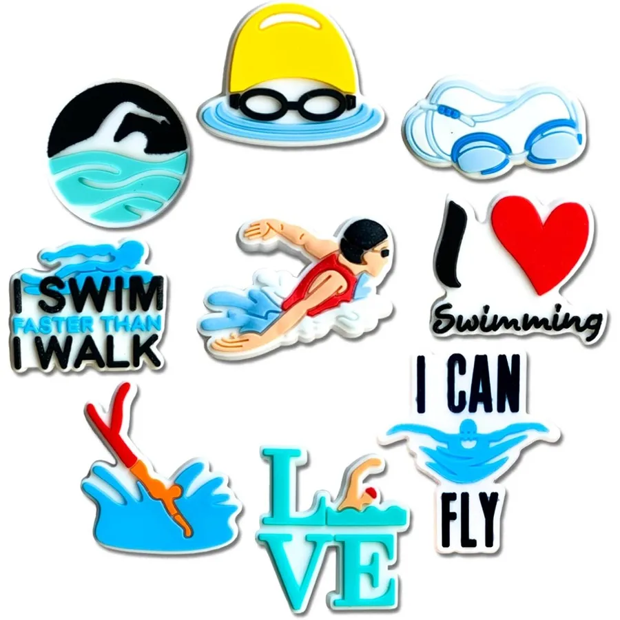 

Подвески для украшения спортивной обуви для сабо, софтбола, бейсбола, баскетбола, волейбола, футбола, плавания, черлидинга, гимнастики, подвески Acc