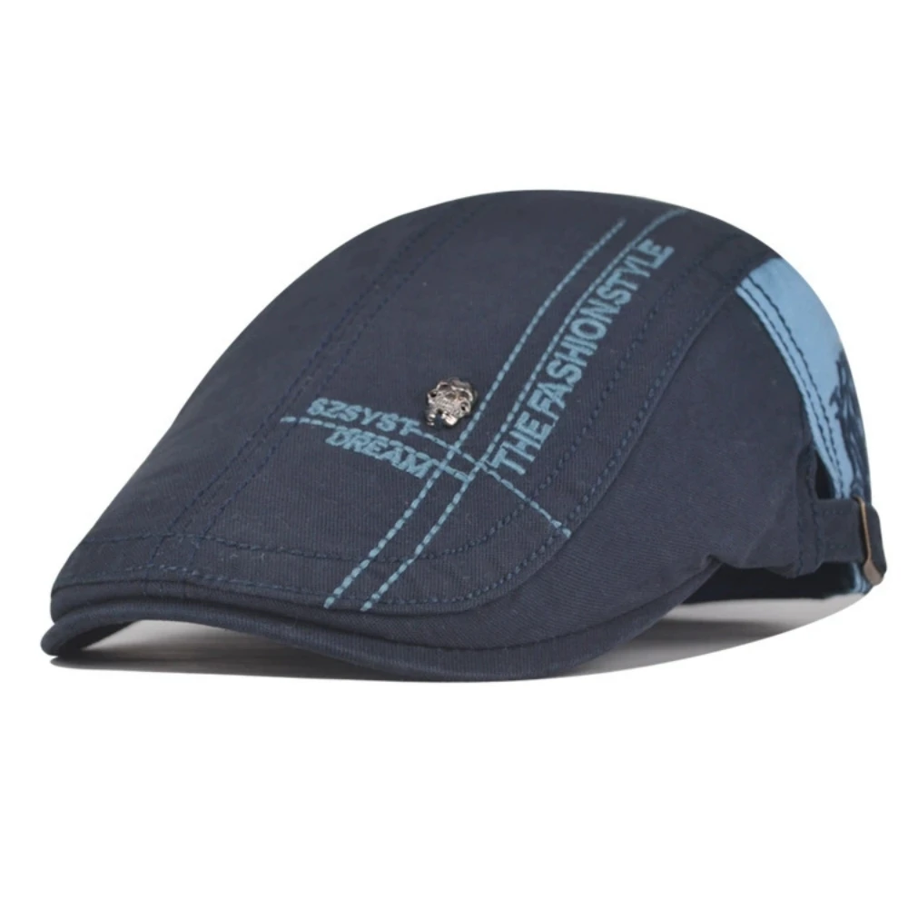 Neue Unisex-Baskenmütze aus Baumwolle, lässig, modisch, vielseitig einsetzbar, für vier Jahreszeiten, passende Mütze für Herren/Damen, Newsboy-Mütze – Detail 2