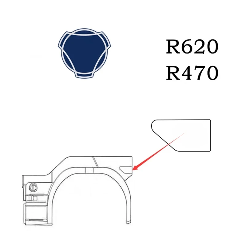 1 Pair Wheel Eyebrow Decorate Sticker for 1/14 Tamiya RC Truck Car Scania 770S BENZ 3363 VOLVO FH16 MAN Diy Parts Toys