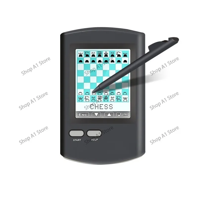 8-in-1 Handheld Electronic Chess Set, AI Human-Machine Battle, Portable Brain Game, Learn & Play Chess Anytime Anywhere