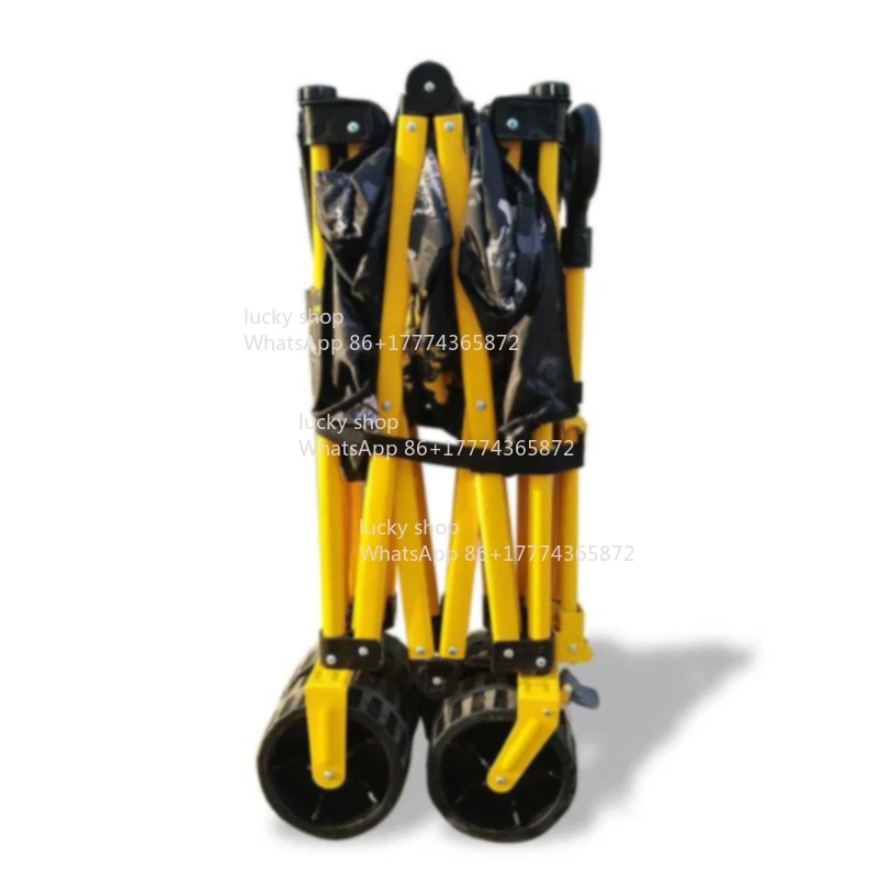 200L Large Capacity Gathering Type Folding Trailer with Bearing Silent Wheel Outdoor Folding Car