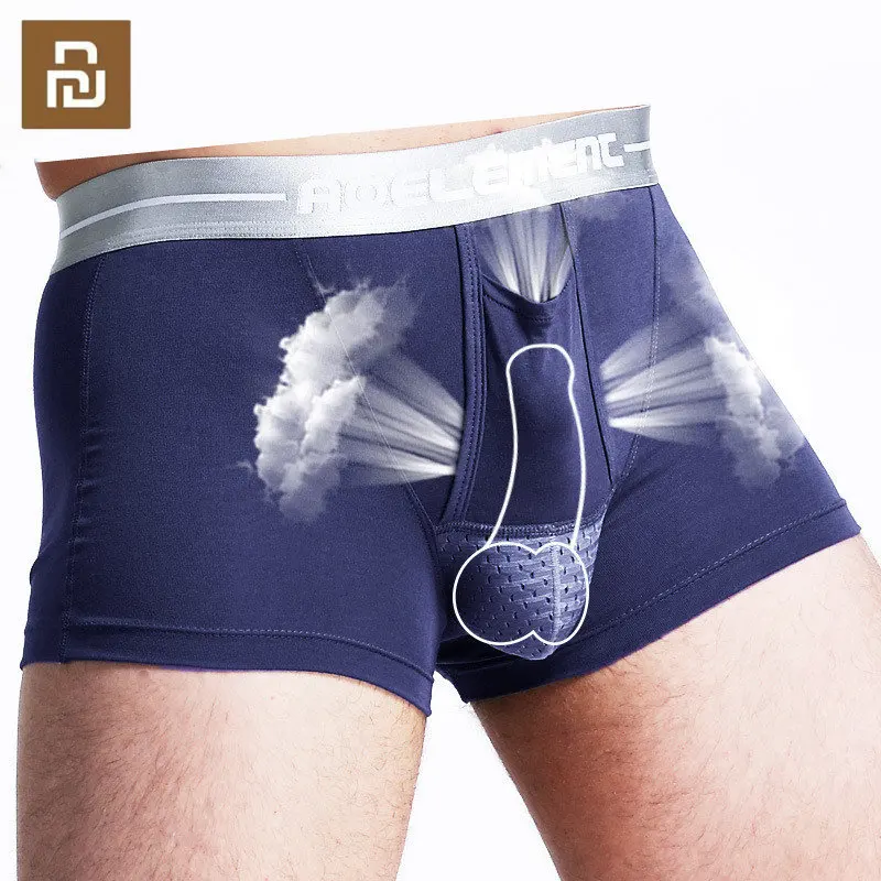 

Youpin 3pcs Men Sexy Underwear Modal U-Health Boxer Comfortable and Breathable Soft and Smooth Men Panties Boxer Pants