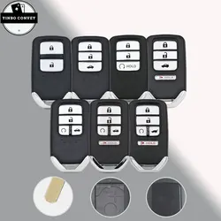 YINBO - Smart Car Remote 2/3/4/5/6 Buttons Key Shell Insert Key CaseFor Honda Fit Odessey City Jazz XRV Venzel HRV CRV Accord
