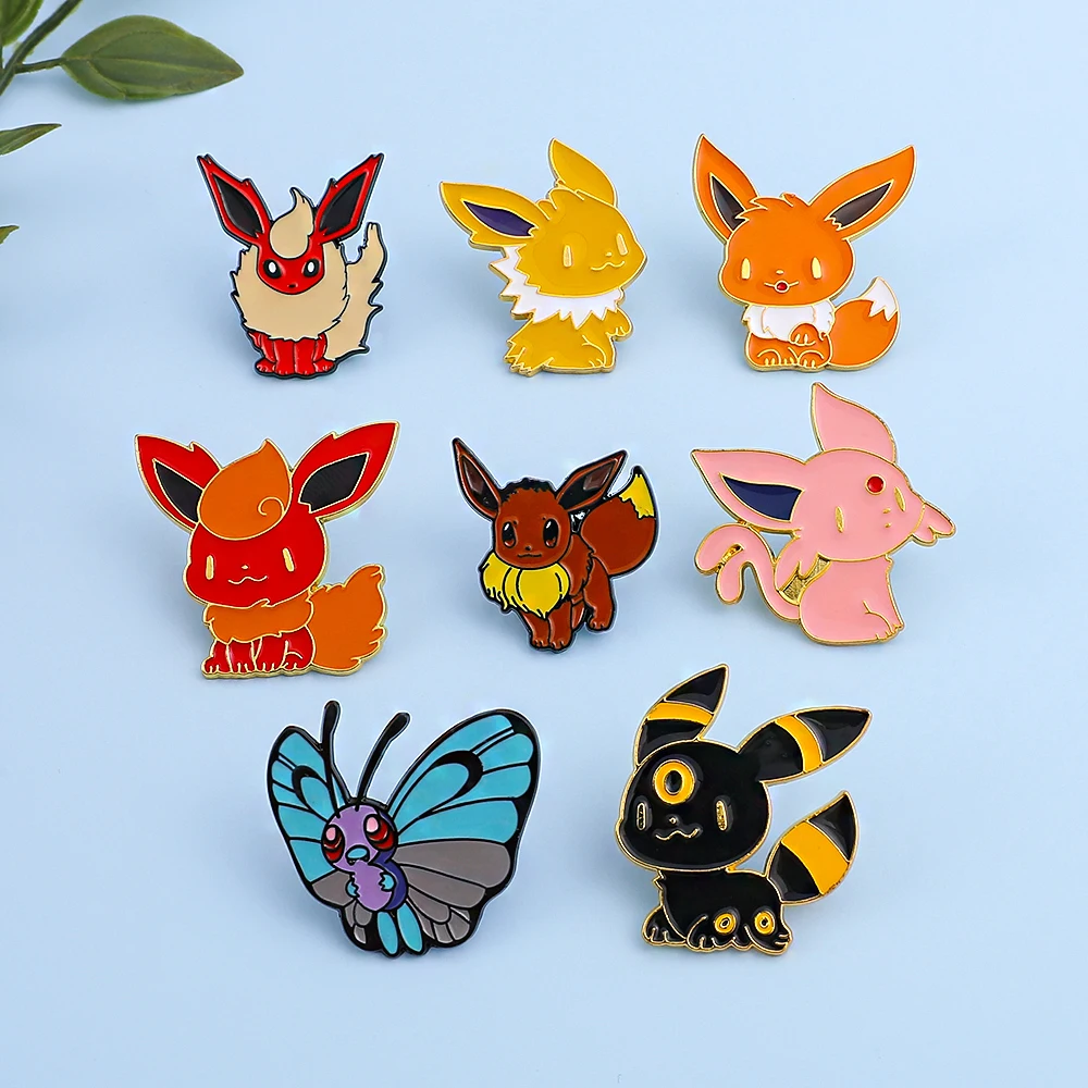 Set 8 buah Pin Enamel Eevee, L - Lapel Pin Enamel ulasan dan harga