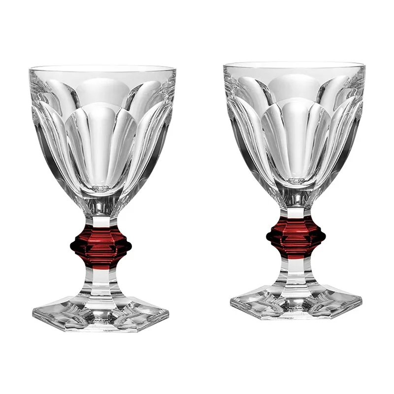 

1841 Red wine to glass, red knot and blue knot, gift
