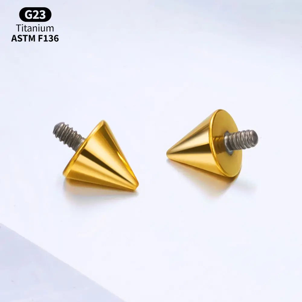 10PCS G23 Titan 14G 16G Externe Gewinde Intern Gewinde Ball Ersatz Zubehör Körper Schmuck Zubehör – Detail 10