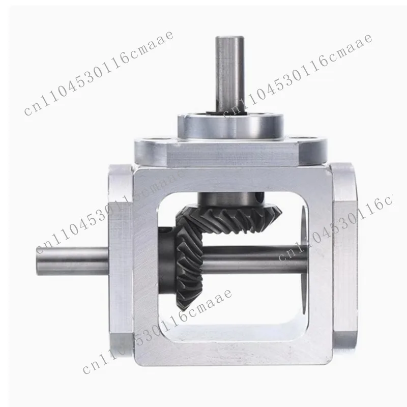 Right Angle Drive Variable Speed Bevel Gear Gearbox 1:1 Shaft Diameter 6 Gearbox Corner Small T-type Cross Commutator