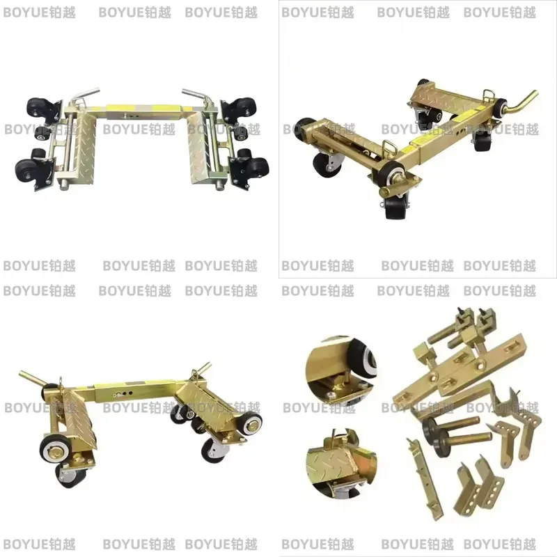 Heavy Duty Car Dolly Wheel Positioning Tool Auto Repair Moving Trolley Vehicle Tire Skates Garage Equipment for Mechanics