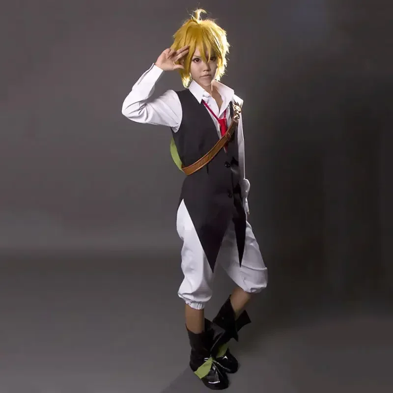 Костюм Мелиодаса для косплея «Семь смертных грехов» Dragon's Sin of Wrath, комплект синтетических париков аниме, костюмы на Хэллоуин для мужчин и женщин M