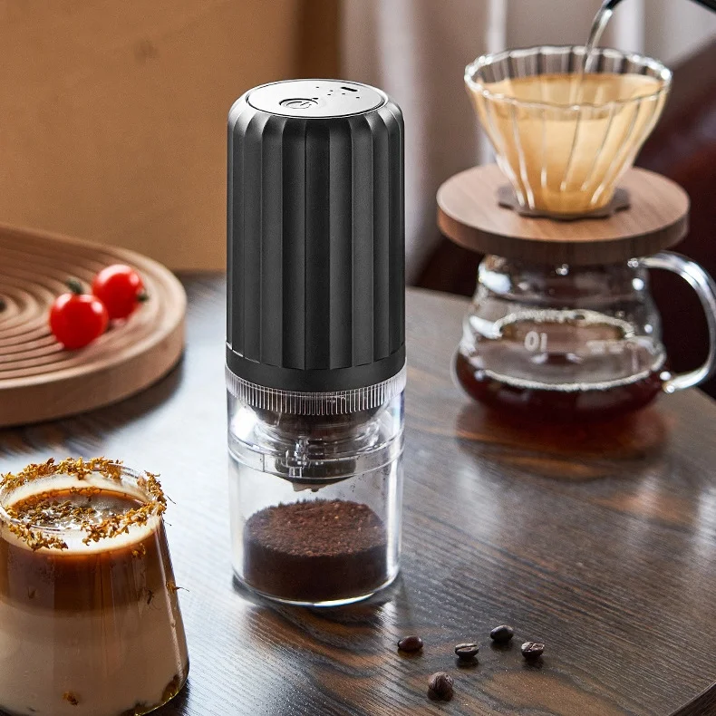 Mini Home Office Type-c Usb Rechargeable Wireless Smart Adjustable Powder Electric Coffee Bean Grinder