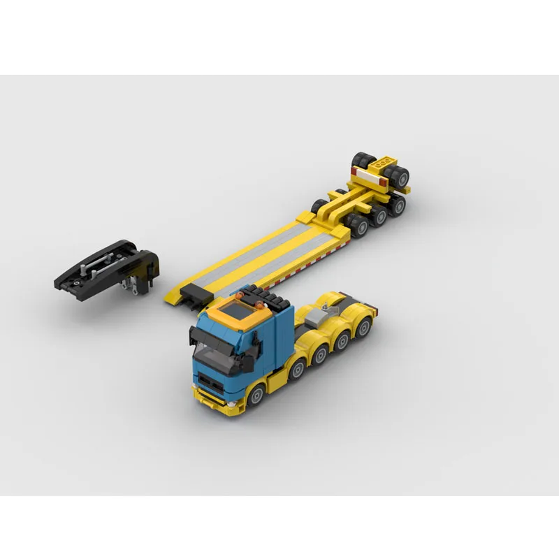 

MOC-254970 New Classic Cargo Transport Trailer Building Block Model 667 Parts Boys Children Birthday Christmas Toy Gift