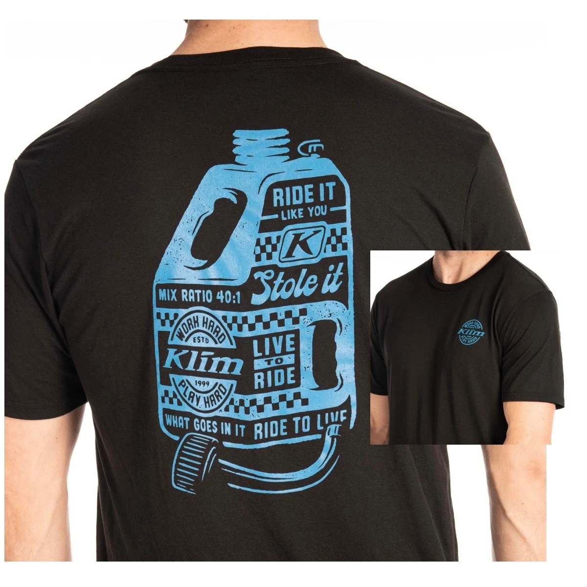Live To Ride Tri-blend Tee _ KLIM Cotton Graphic Printing High-end Luxury Unisex Style Both of Men and Women