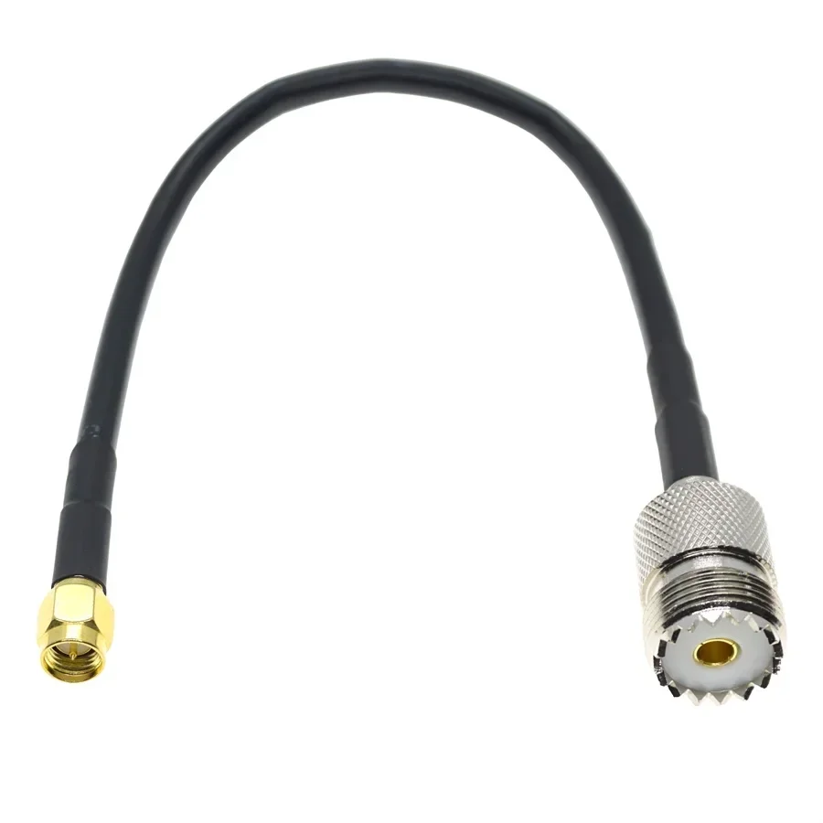 RG58 UHF PL259 SO239 TO SMA Male Female Plug Jack Crimp Coaxial Connector RF Pigtail Jumper Antenna Extension Wire Coax Cable