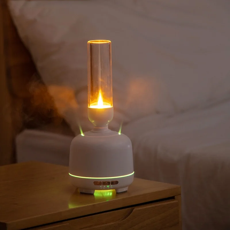 Electric Aroma Essential Oil Diffuser Ultrasonic Air Humidifier For Bedroom Luxury Candle Lighting Lamp Mist Maker