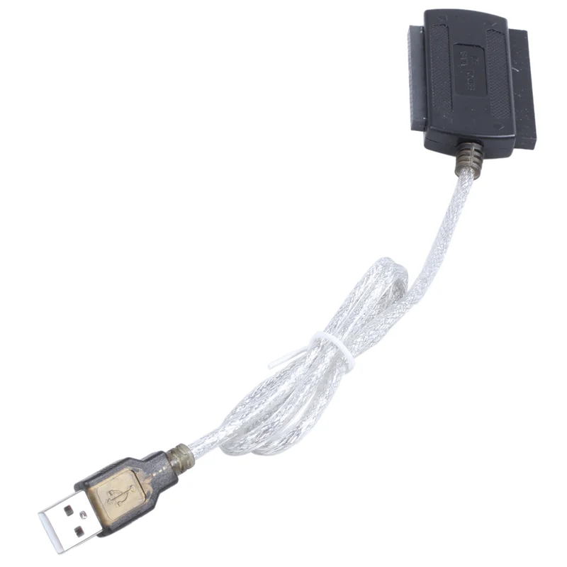 2X USB 2.03.52.5 IDE SATA Hard Disk Drive HDD Adaptor Kabel Konverter Hitam