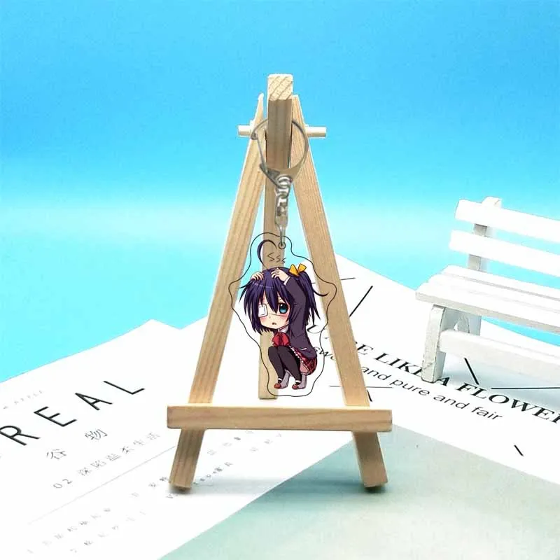 6CM Anime Chuunibyou Demo Koi ga Shitai! Keychain Charm Characters Acrylic key chain Ornament Accessories Goods Collection Gi