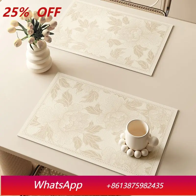 

LTT waterproof, oil-proof and anti-scalding western food mat household leave-in leather dirt-resistant heat insulation mat