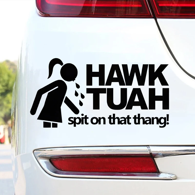 12203# HAWK TUAH Car Sticker For Auto Motorcycle Trailer Windows Laptop General Decorative Stickers