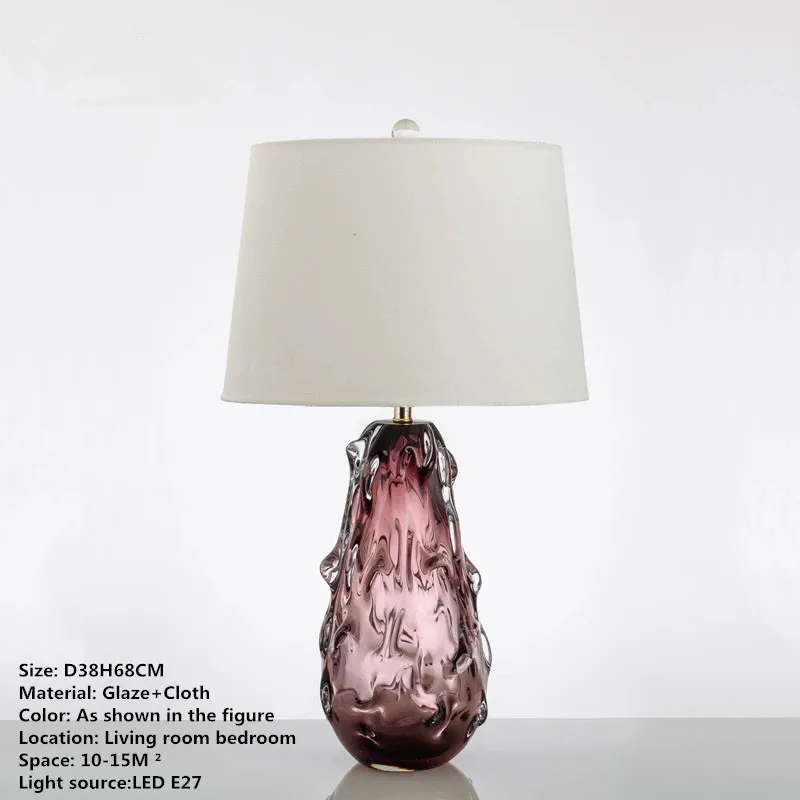 AFRA Nordic Glaze Table Lamp Modern Art Iiving Room Bedroom Study Hotel LED Personality Originality Desk Light