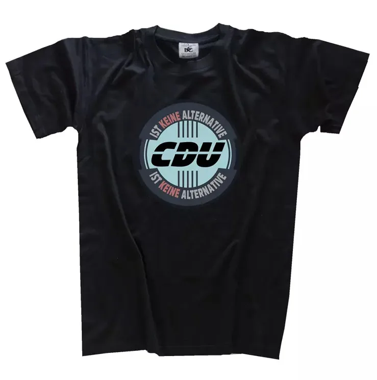 CDU ist kein Alternative Afd jetzt Vollfarb-T-Shirt L schwarz o Choice B&C # 190