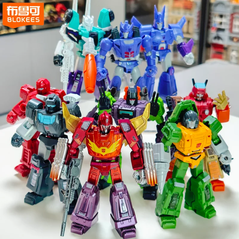 

Blokees Transformers Galaxy Version Vol.10 Blind Box Collectible Movable Models Galvatron Scorponok Sixshot Assembled Toys Model