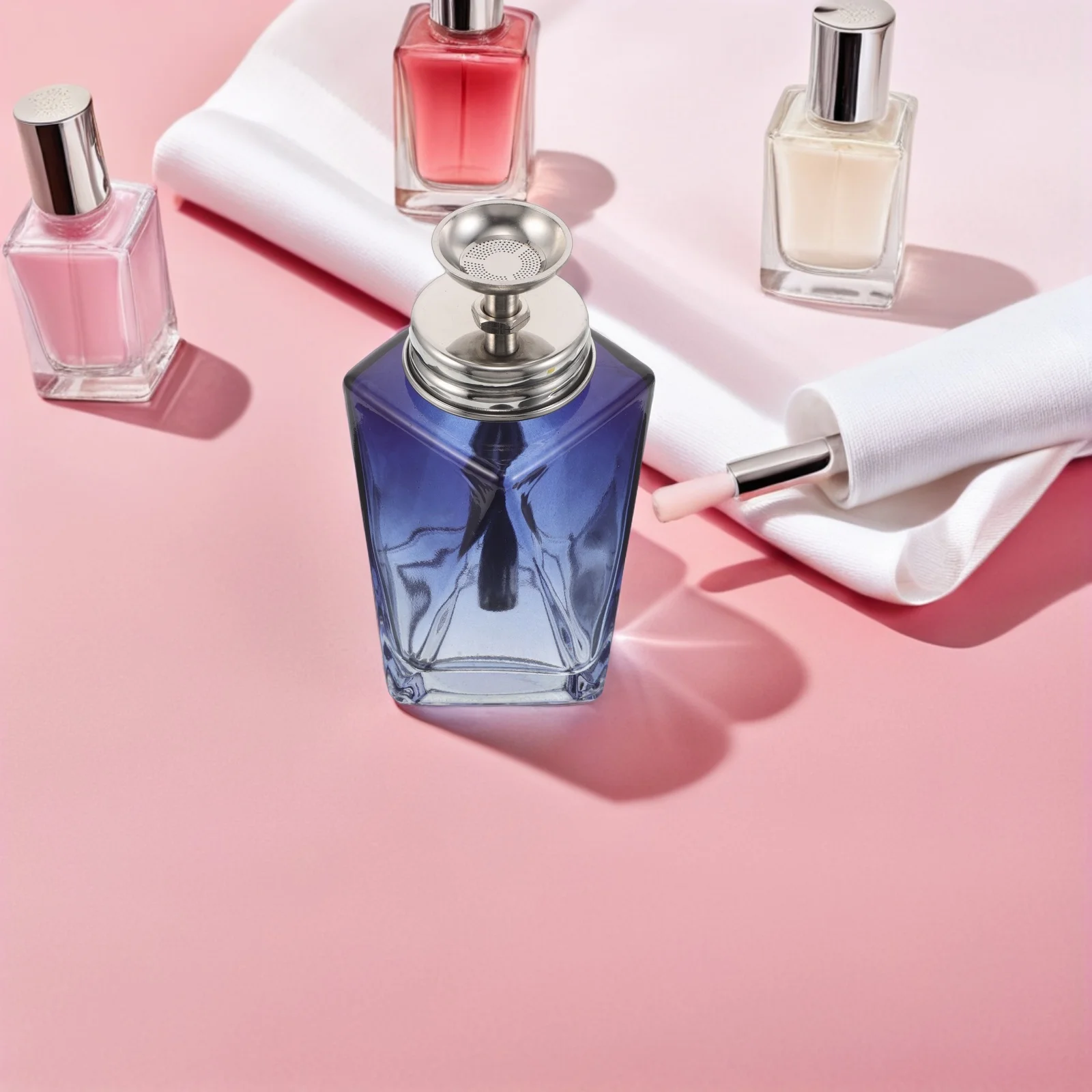 Butelka z pompką do zmywacza do paznokci 150 ml, szczelna, wielokrotnego użytku, z dozownikiem na wcisk, przenośny pojemnik na zmywacz do makijażu w podróży.